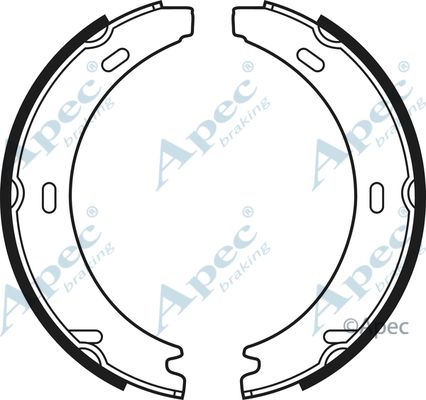 APEC BRAKING Комплект тормозных колодок, стояночная тормозная с SHU527